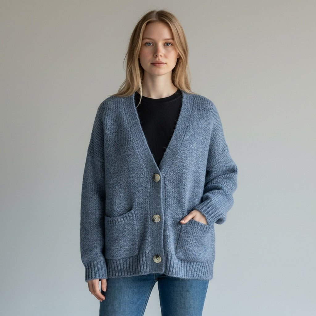 CARDIGAN OVER SUSY MIX - XE BLU Abbigliamento Donna