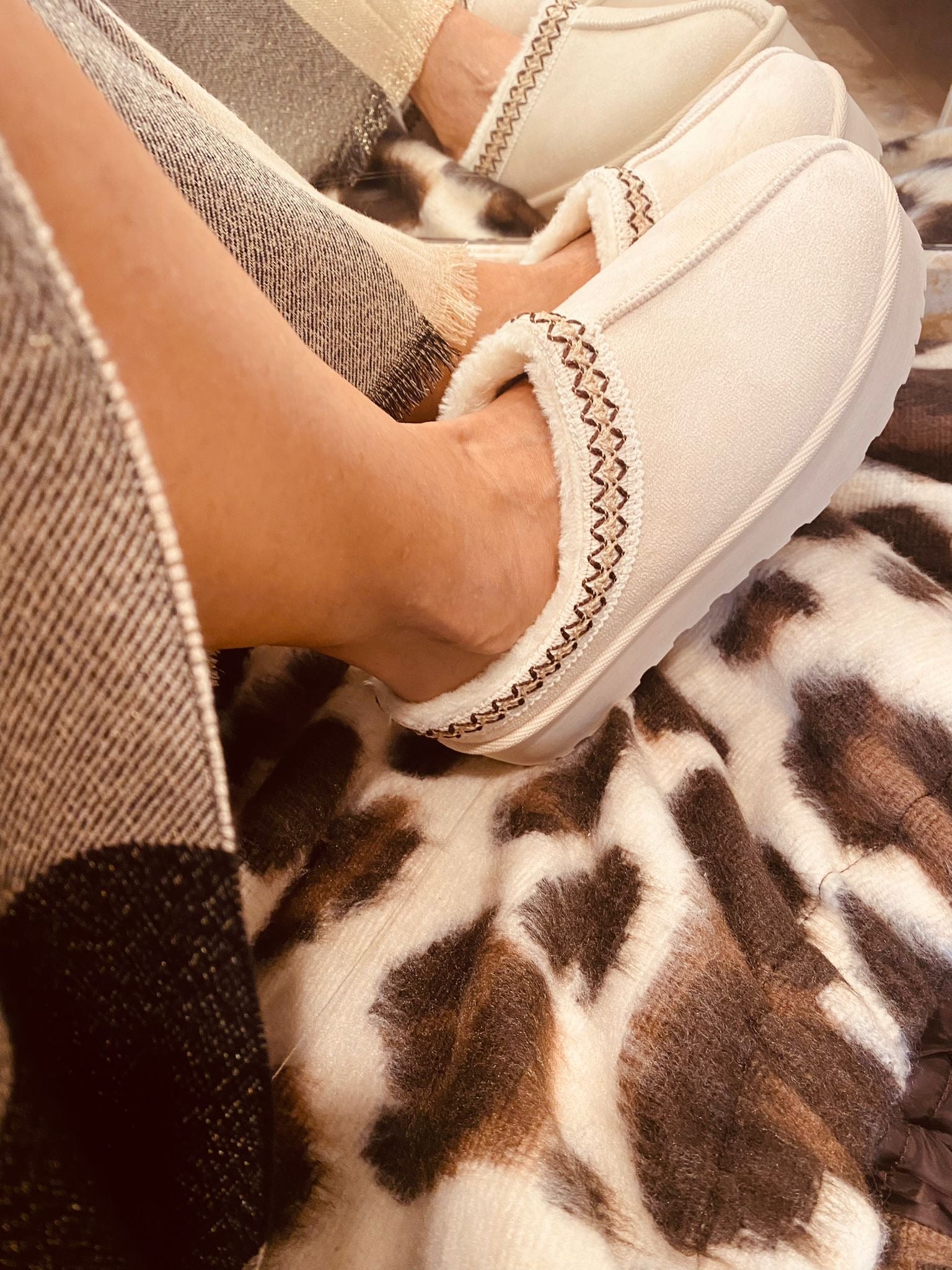 SABOT IN ECOPELLICCIA SUSY MIX - XE BLU ABBIGLIAMENTO