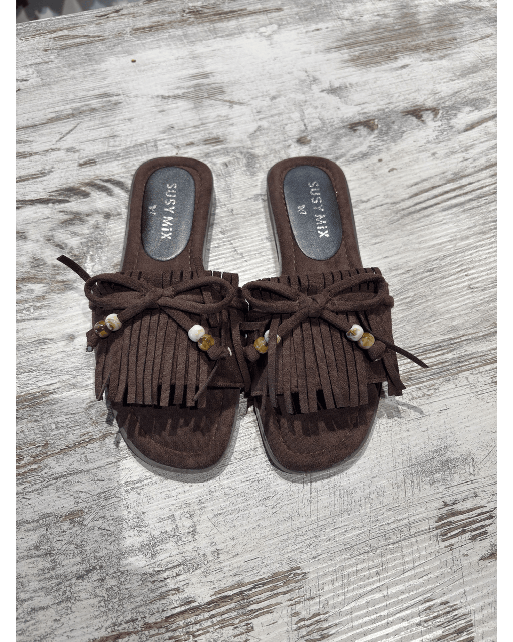 CIABATTA FRANGE SUSY MIX - XE BLU ABBIGLIAMENTO