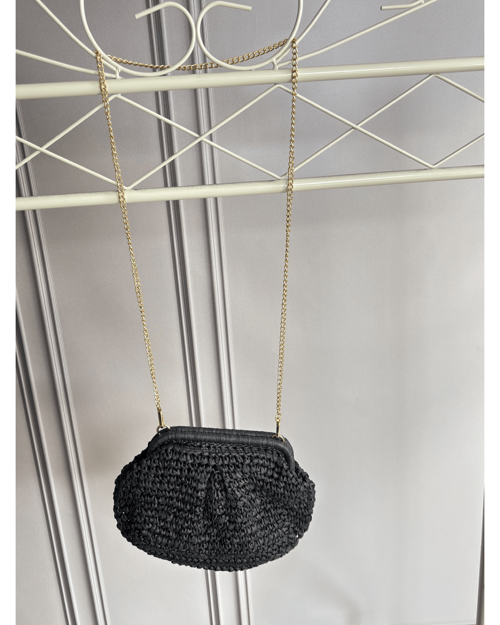 CLUTCH IN RAFFIA SUSY MIX - XE BLU ABBIGLIAMENTO