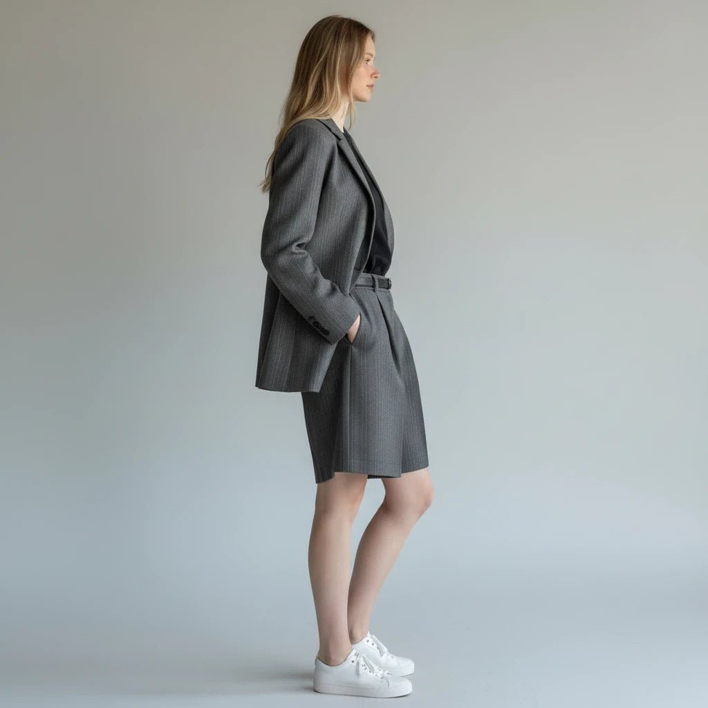 COMPLETO CON BERMUDA SUSY MIX - XE BLU Abbigliamento Donna