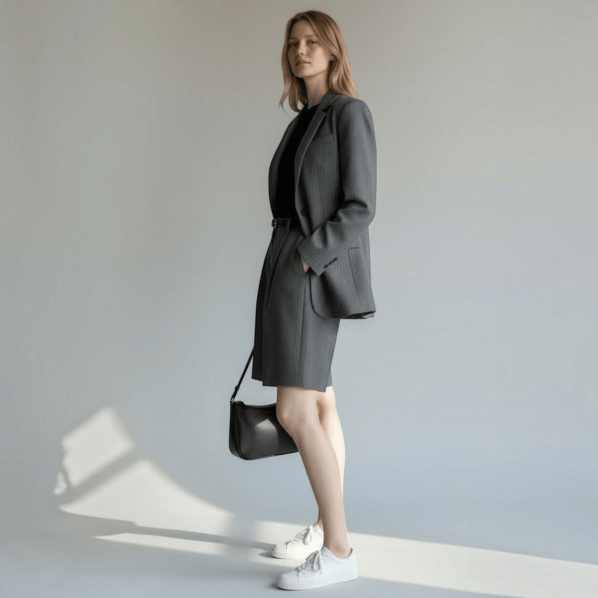 COMPLETO CON BERMUDA SUSY MIX - XE BLU Abbigliamento Donna
