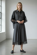 COMPLETO CON INSERTO IN TULLE DIXIE - XE BLU Abbigliamento Donna