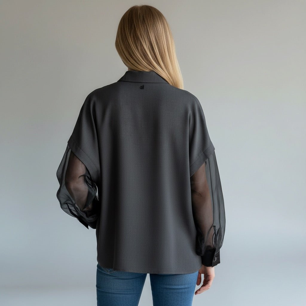 COMPLETO CON INSERTO IN TULLE DIXIE - XE BLU Abbigliamento Donna