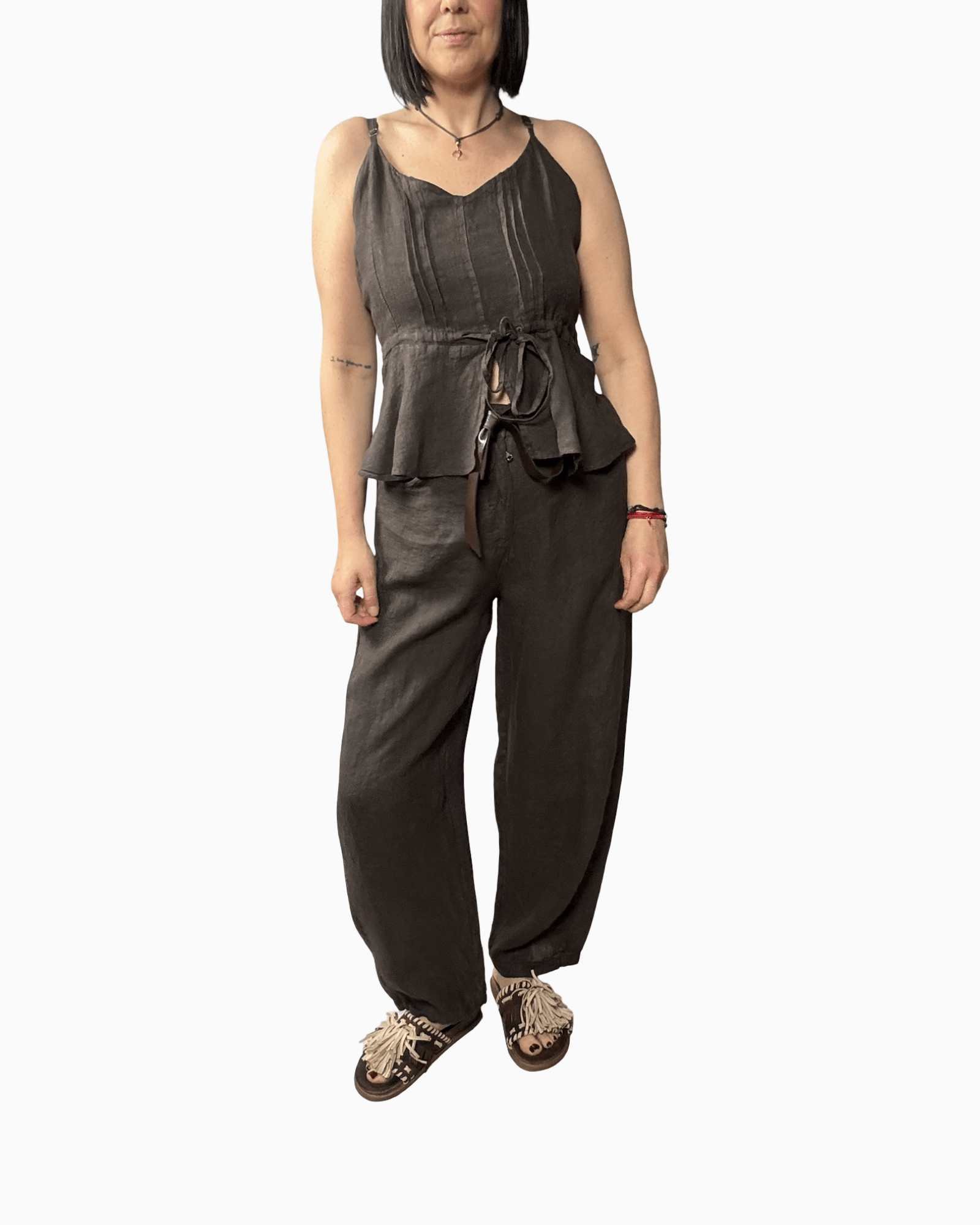 COMPLETO IN LINO SUSY MIX - XE BLU ABBIGLIAMENTO