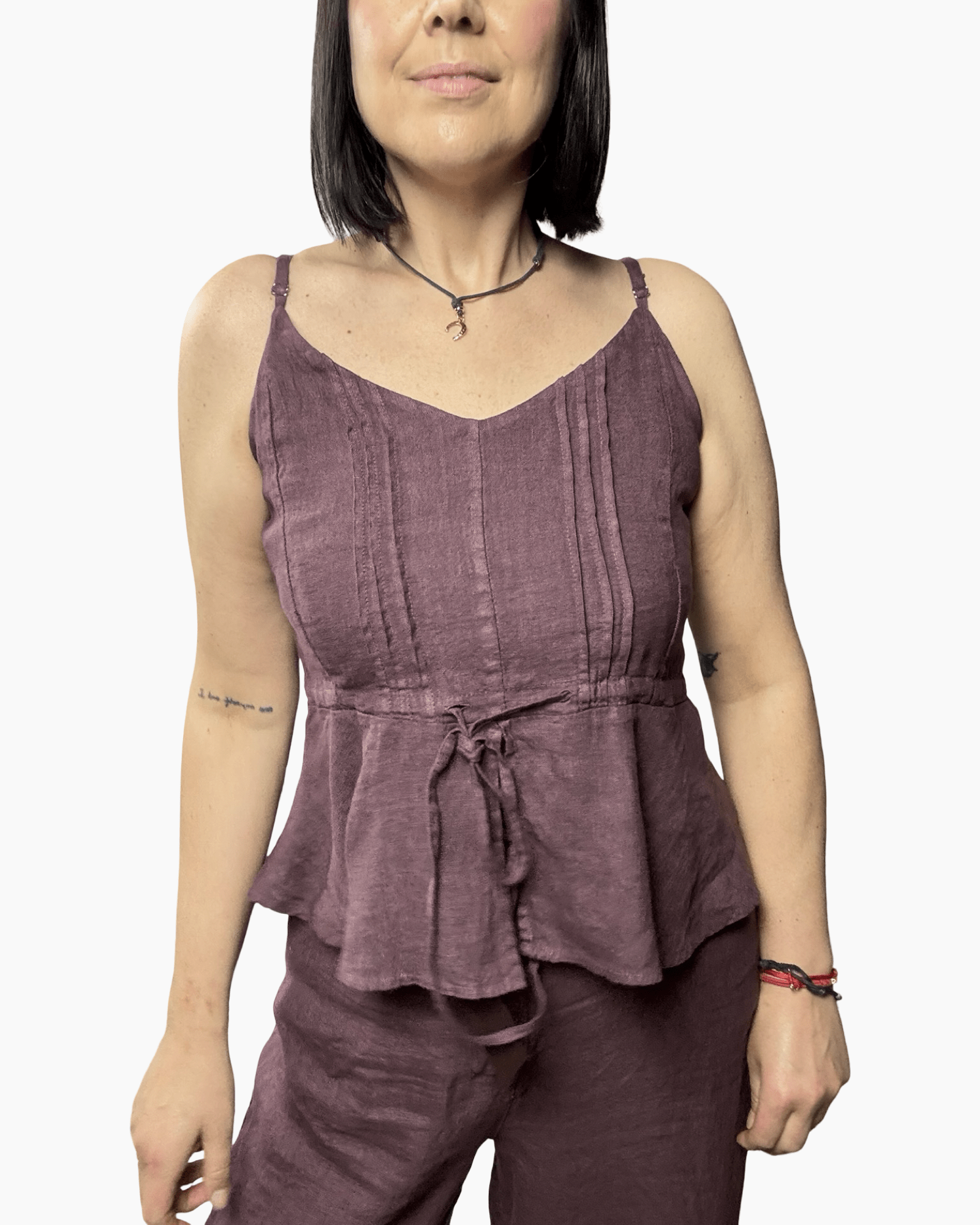 COMPLETO IN LINO SUSY MIX - XE BLU ABBIGLIAMENTO