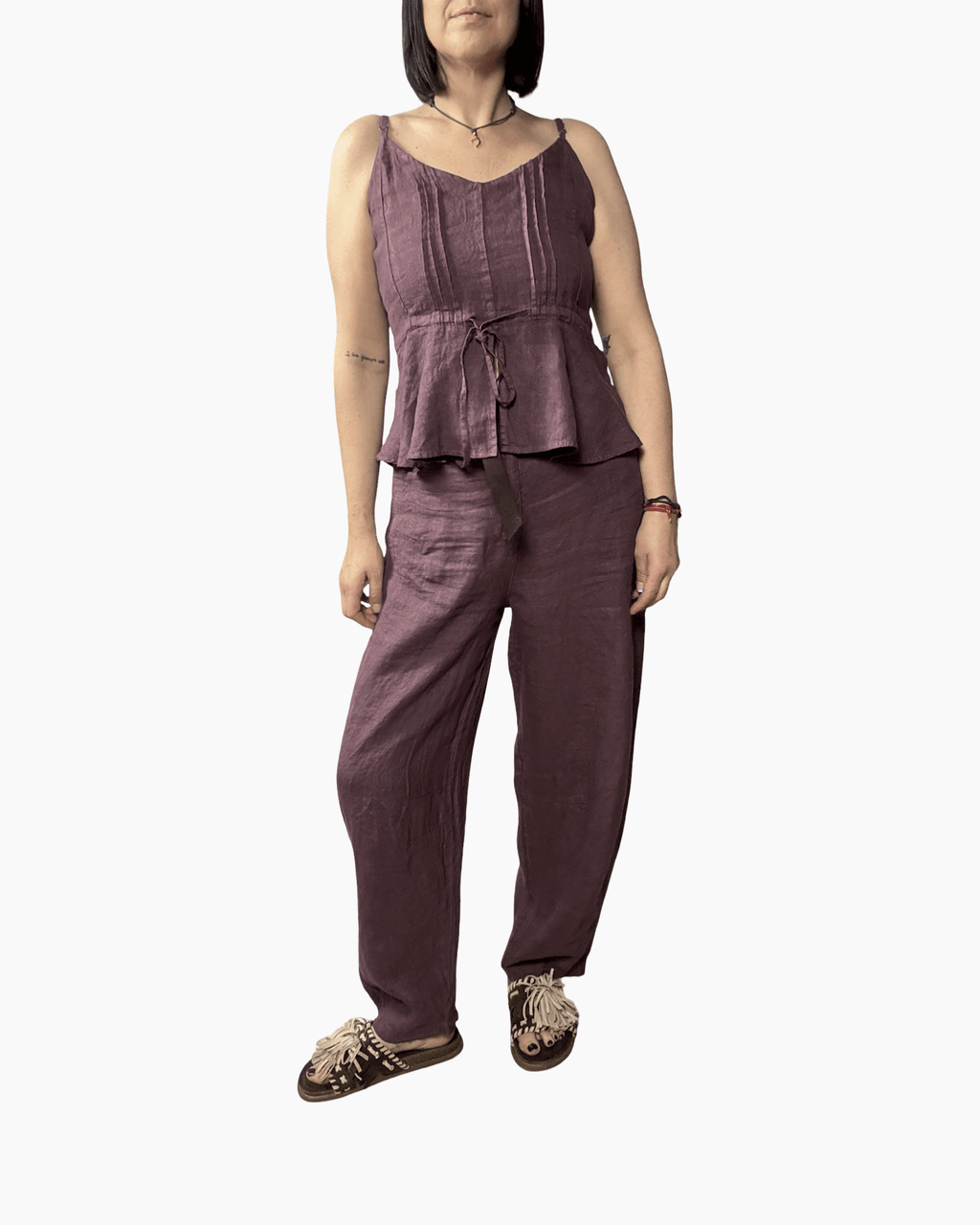 COMPLETO IN LINO SUSY MIX - XE BLU ABBIGLIAMENTO