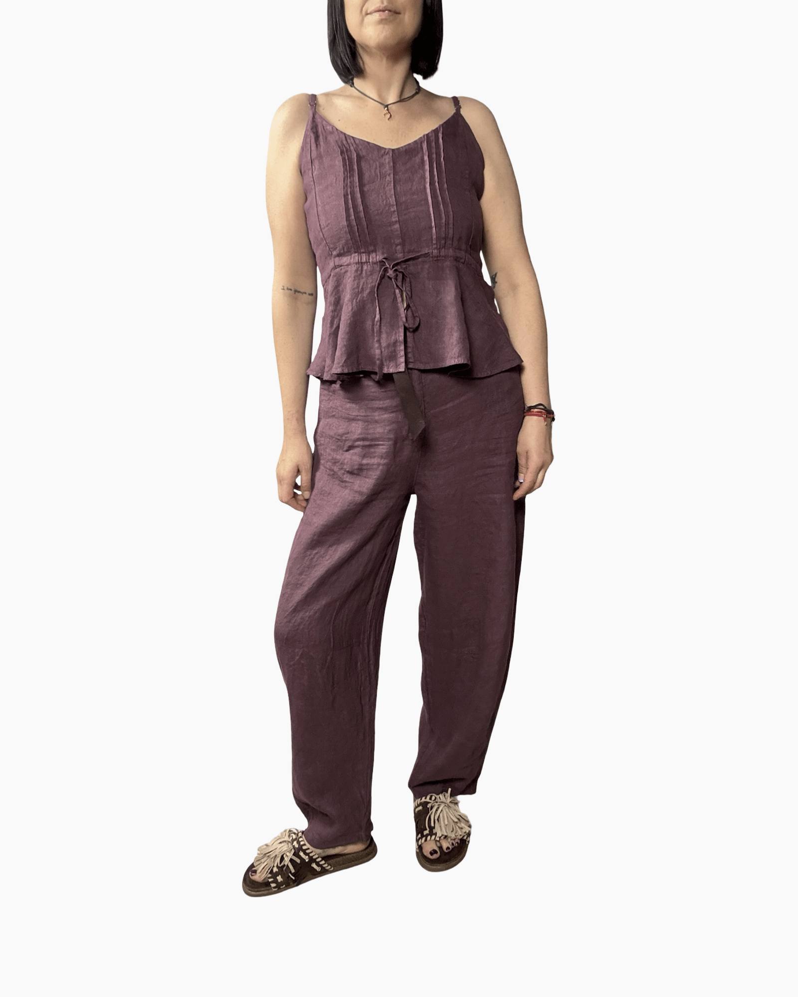 COMPLETO IN LINO SUSY MIX - XE BLU ABBIGLIAMENTO
