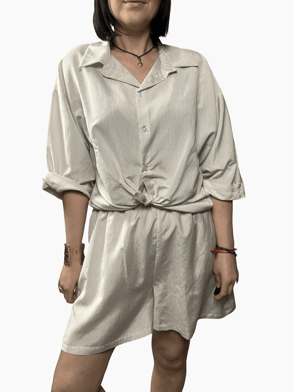 COORDINATO A RIGHE SUSY MIX - XE BLU ABBIGLIAMENTO