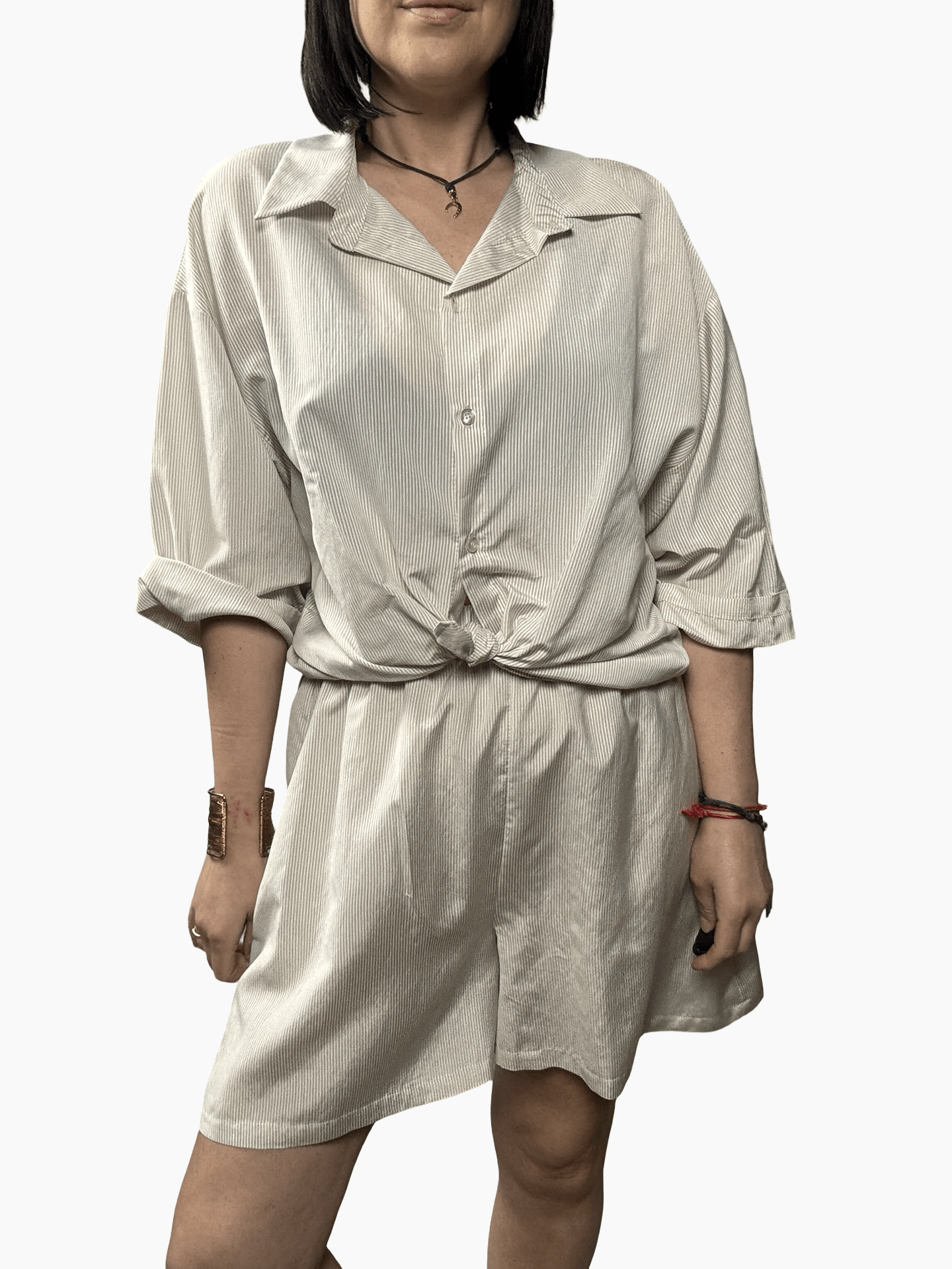 COORDINATO A RIGHE SUSY MIX - XE BLU ABBIGLIAMENTO