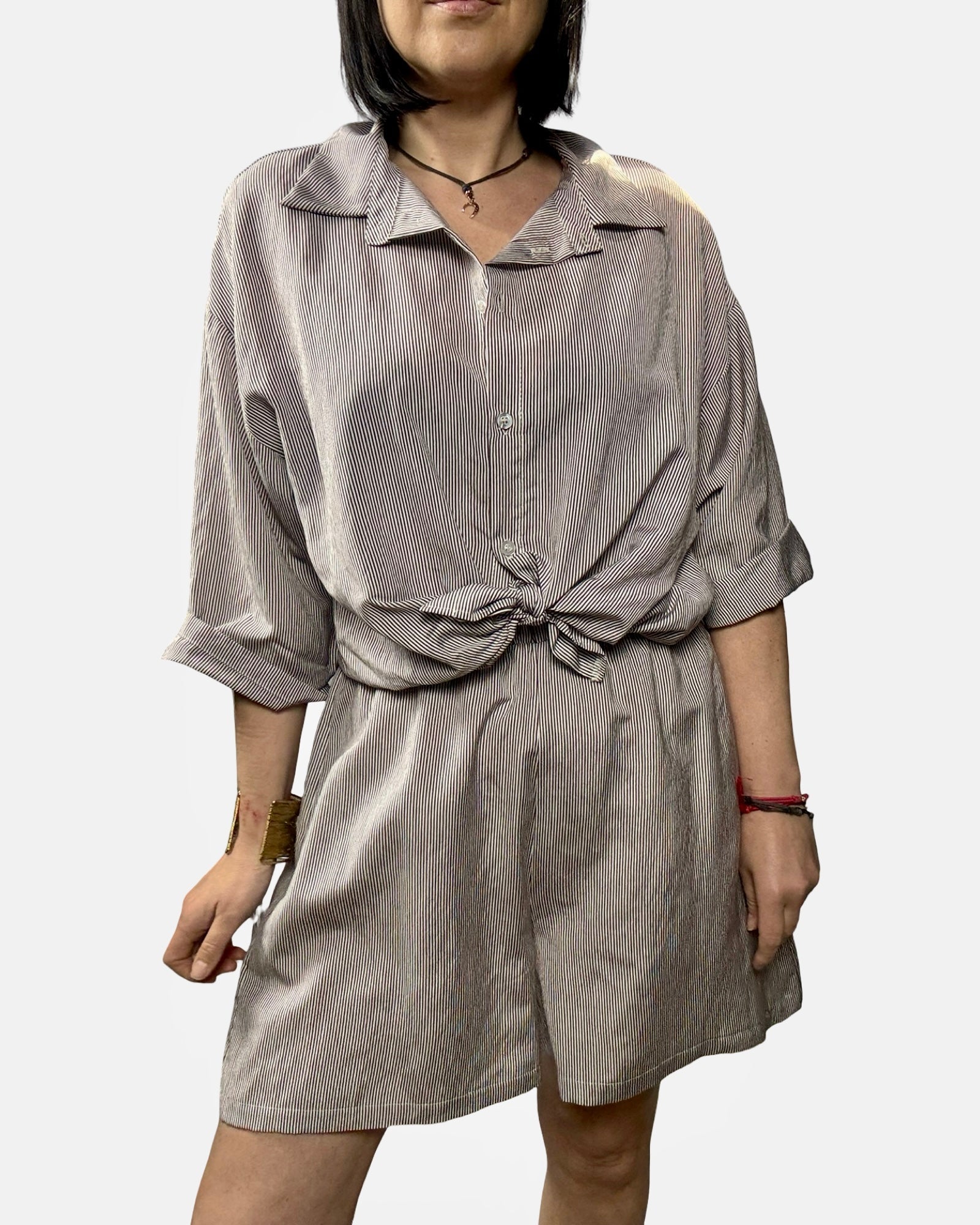 COORDINATO A RIGHE SUSY MIX - XE BLU ABBIGLIAMENTO