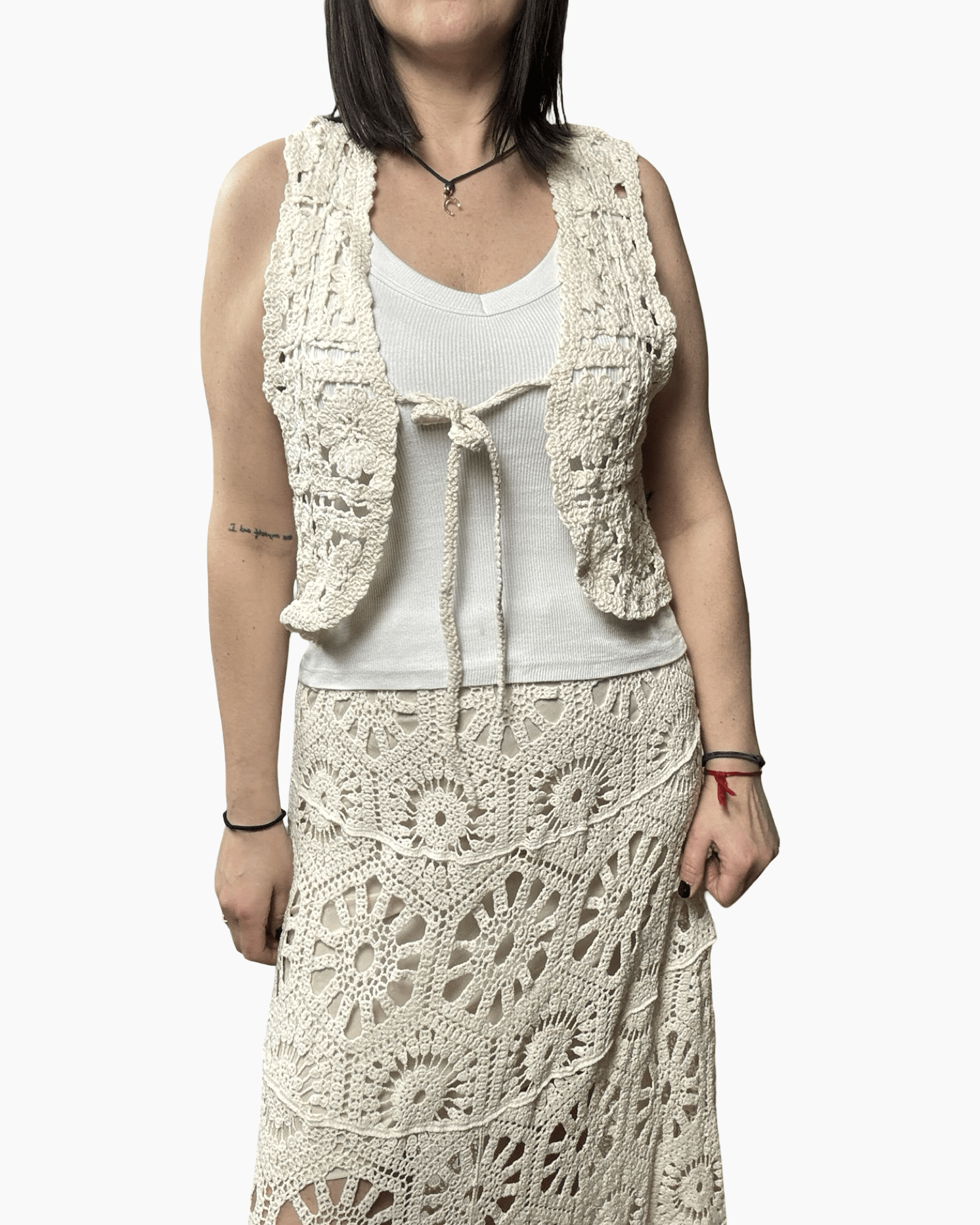 COORDINATO IN CROCHET HAVEONE - XE BLU ABBIGLIAMENTO