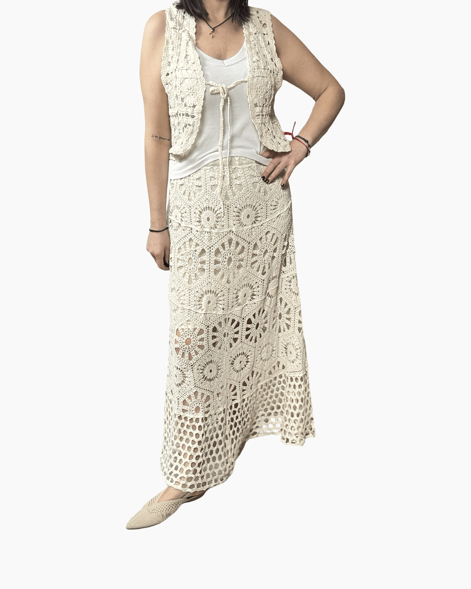 COORDINATO IN CROCHET HAVEONE - XE BLU ABBIGLIAMENTO