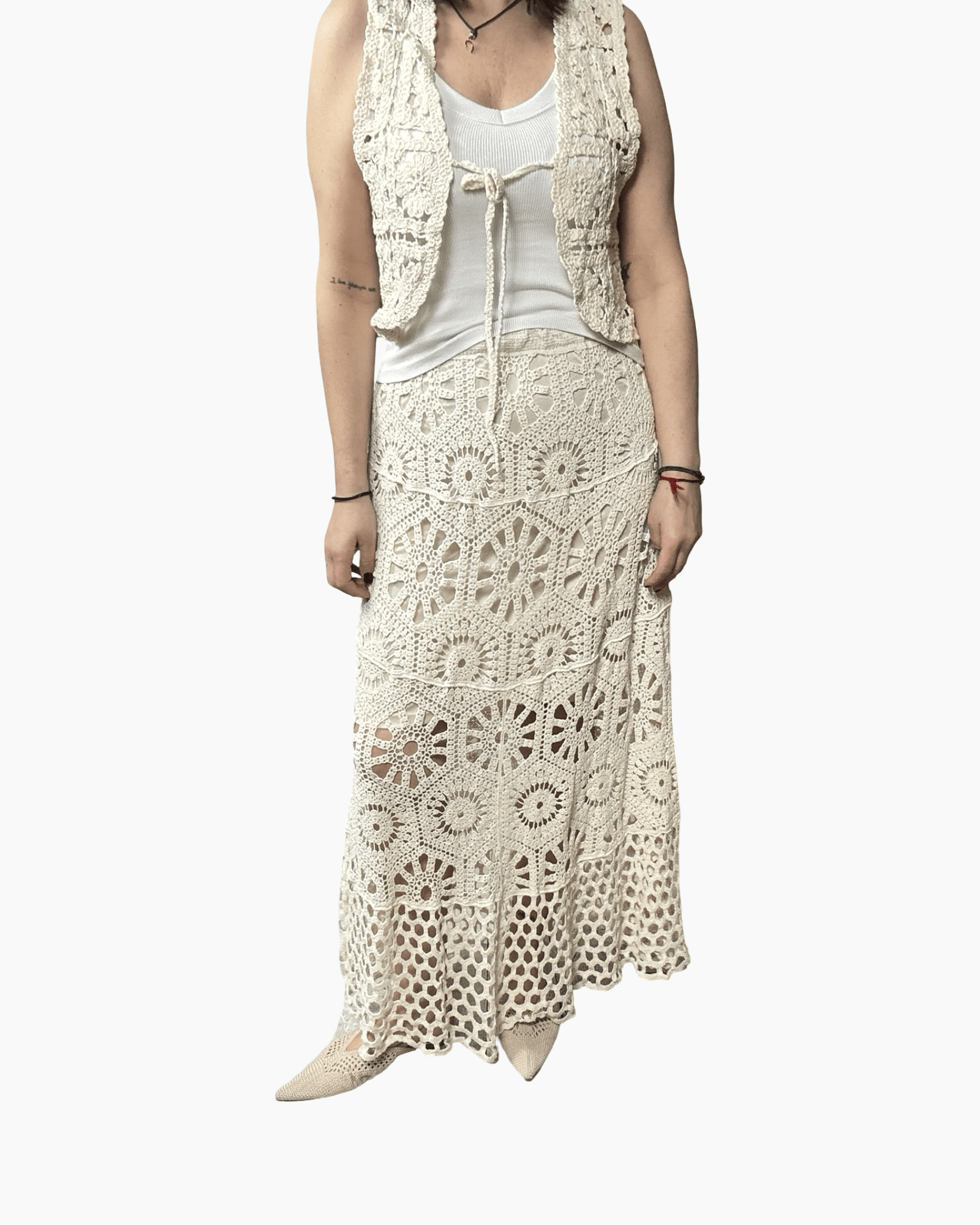 COORDINATO IN CROCHET HAVEONE - XE BLU ABBIGLIAMENTO