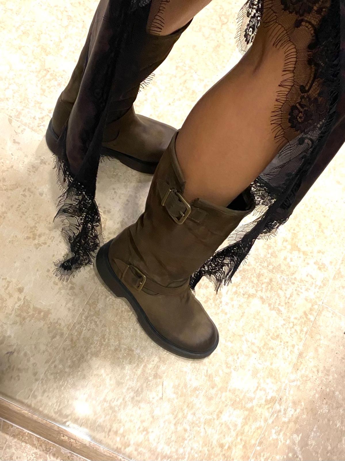 BIKER IN NABUK SUSY MIX - XE BLU ABBIGLIAMENTO