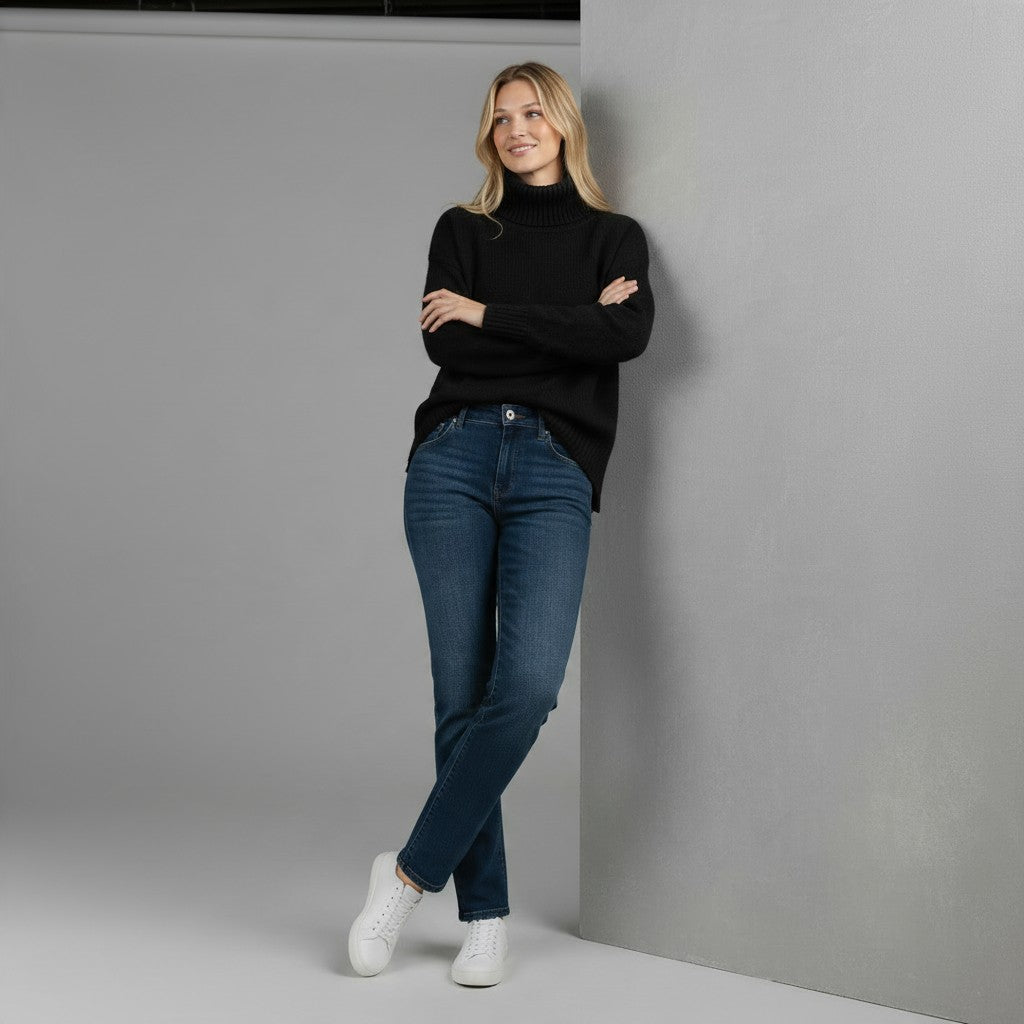 DOLCEVITA PURA LANA SUSY MIX - XE BLU Abbigliamento Donna