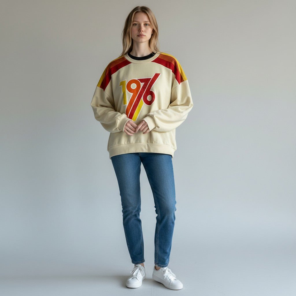 FELPA 1976 HAVEONE - XE BLU Abbigliamento Donna