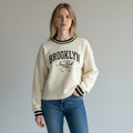 FELPA BROOKLIN SUSY MIX - XE BLU Abbigliamento Donna