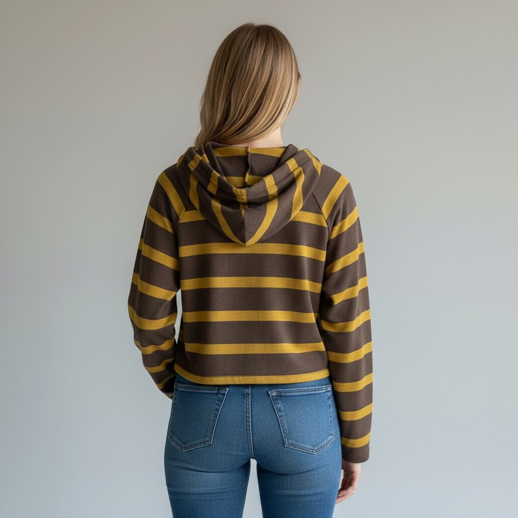 FELPA RIGATA CON TIGRE SUSY MIX - XE BLU Abbigliamento Donna