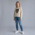 FELPA TIGRE SUSY MIX - XE BLU Abbigliamento Donna