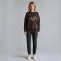 FELPA TIGRE SUSY MIX - XE BLU Abbigliamento Donna