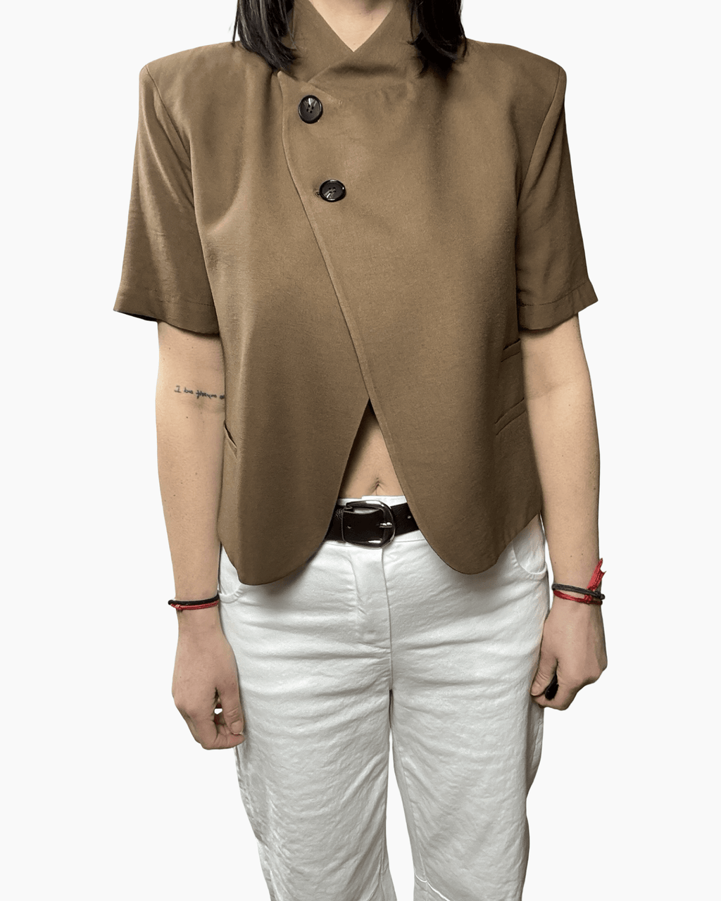 GIACCA ASIMMETRICA A MEZZA MANICA HAVEONE - XE BLU ABBIGLIAMENTO