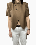 GIACCA ASIMMETRICA A MEZZA MANICA HAVEONE - XE BLU ABBIGLIAMENTO