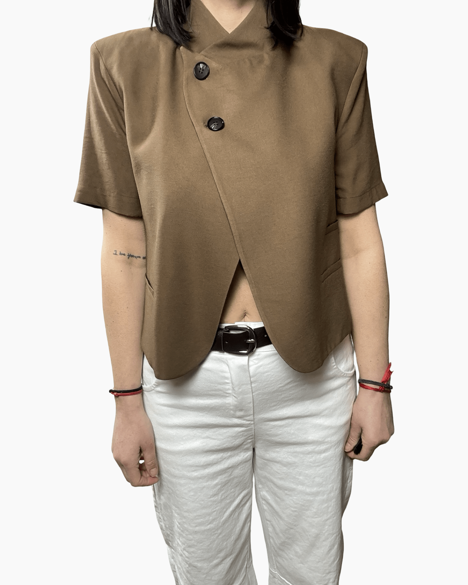 GIACCA ASIMMETRICA A MEZZA MANICA HAVEONE - XE BLU ABBIGLIAMENTO