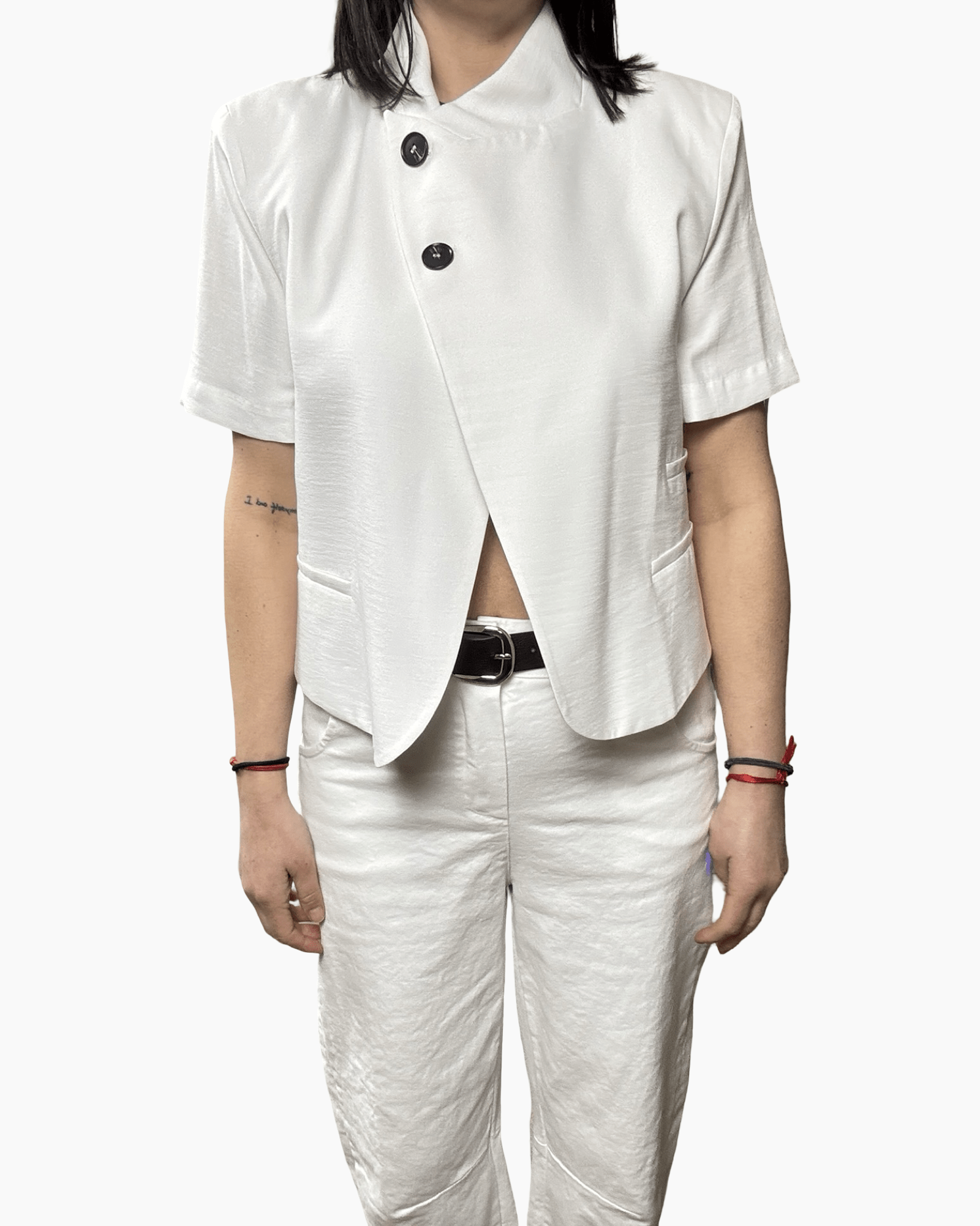 GIACCA ASIMMETRICA A MEZZA MANICA HAVEONE - XE BLU ABBIGLIAMENTO