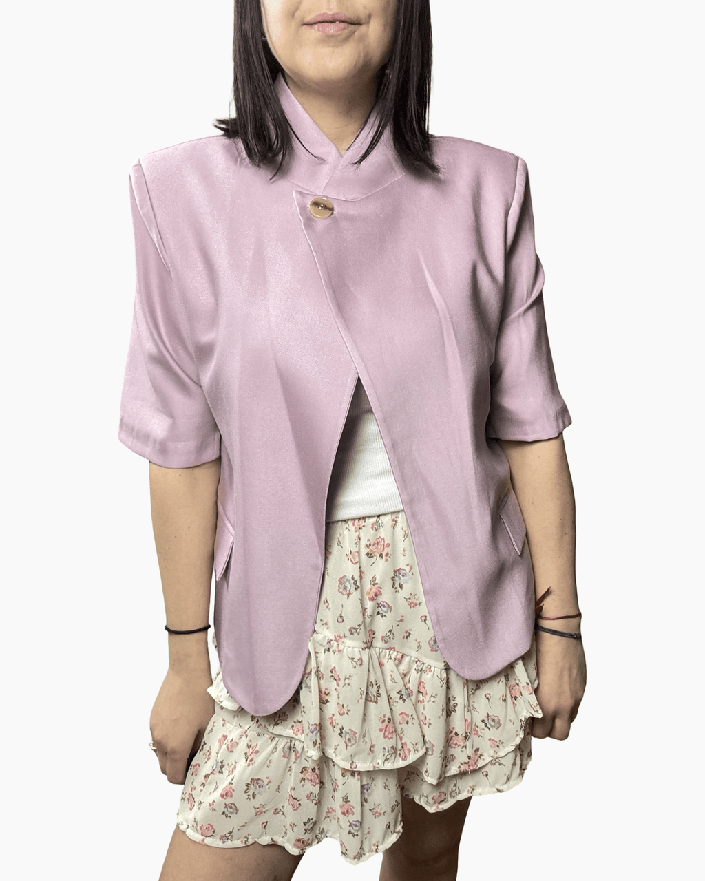 GIACCA ASIMMETRICA MEZZA MANICA SUSY MIX - XE BLU ABBIGLIAMENTO