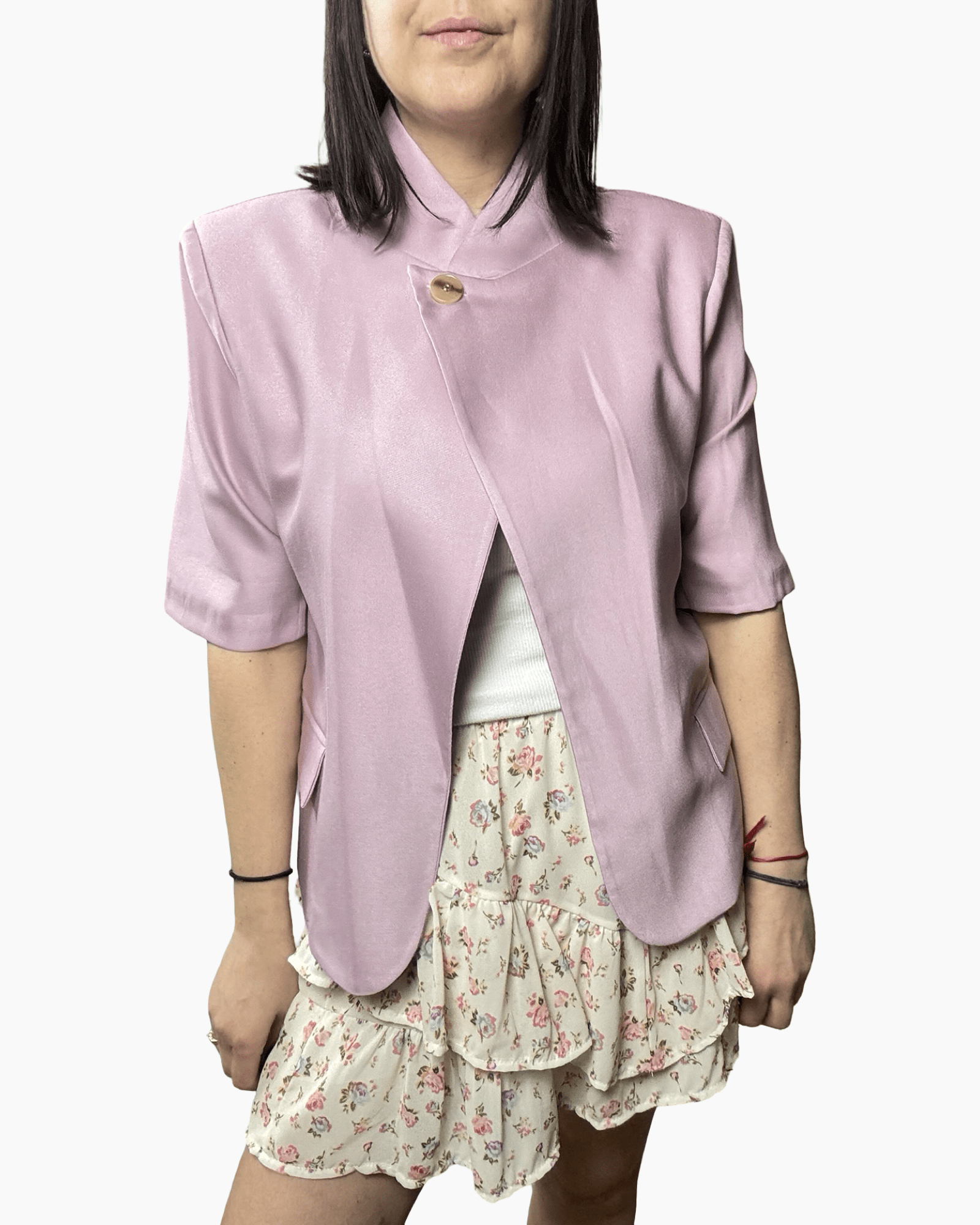 GIACCA ASIMMETRICA MEZZA MANICA SUSY MIX - XE BLU ABBIGLIAMENTO