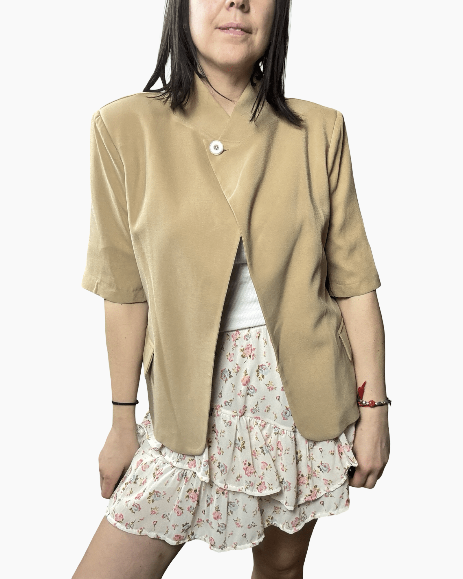 GIACCA ASIMMETRICA MEZZA MANICA SUSY MIX - XE BLU ABBIGLIAMENTO