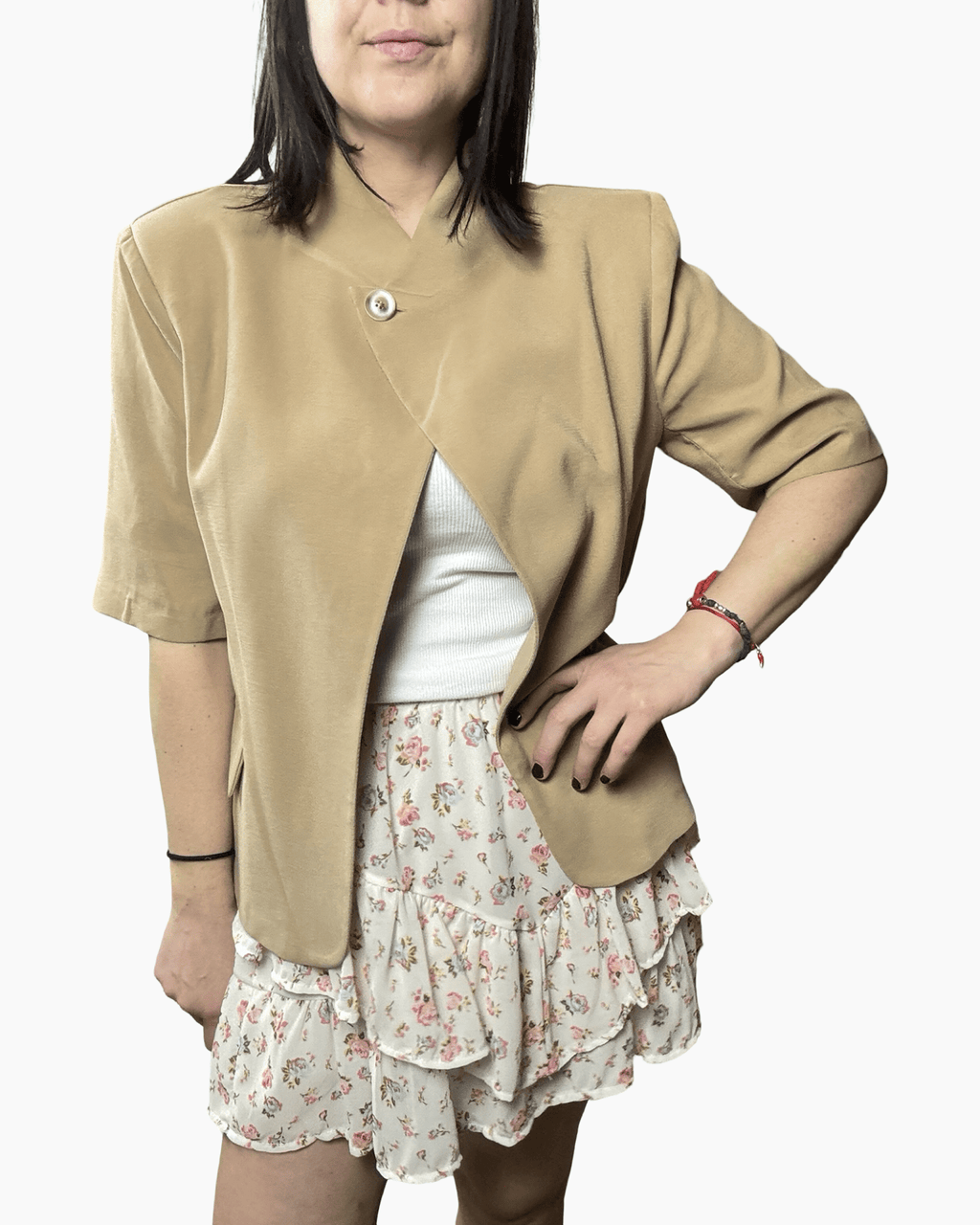 GIACCA ASIMMETRICA MEZZA MANICA SUSY MIX - XE BLU ABBIGLIAMENTO