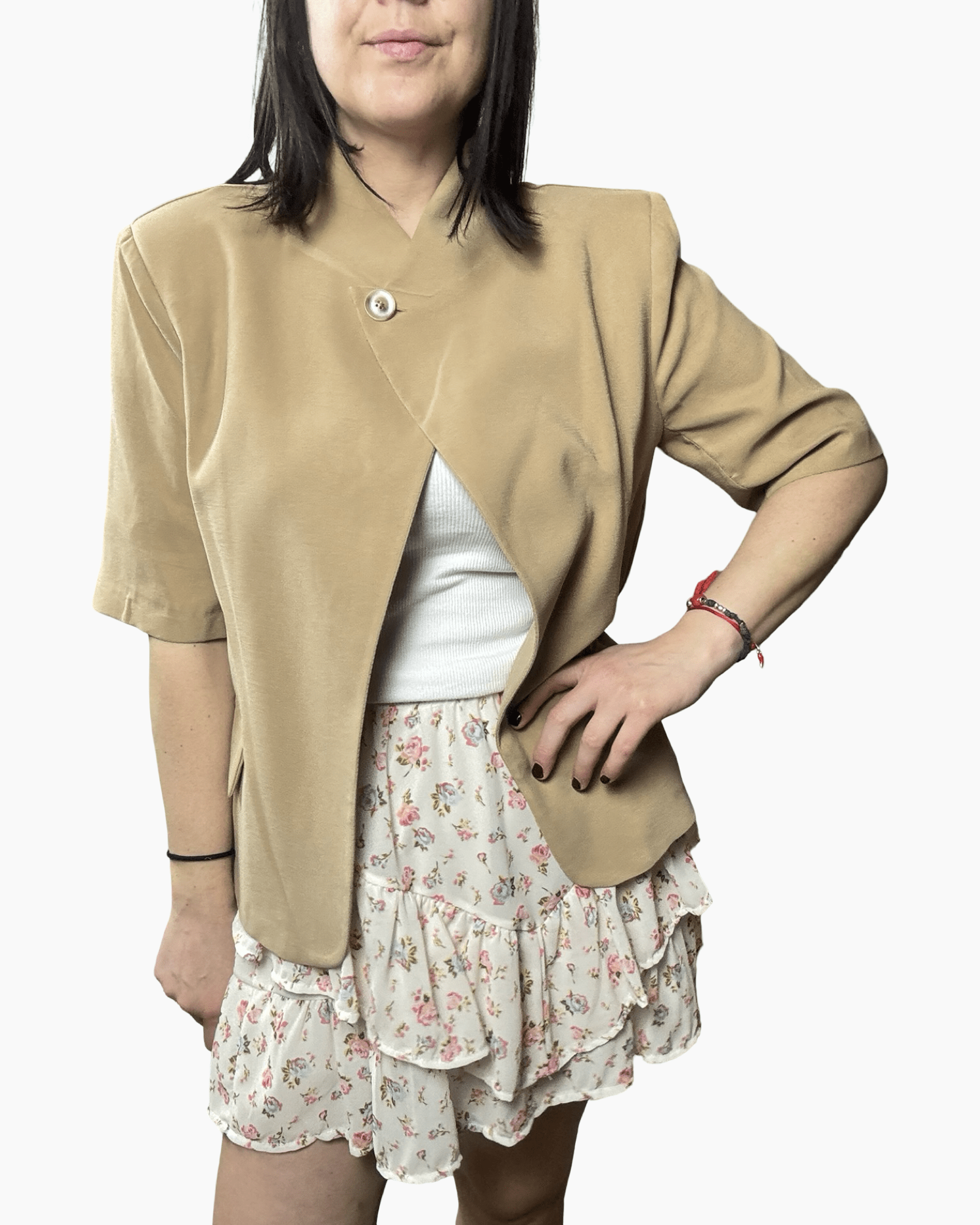 GIACCA ASIMMETRICA MEZZA MANICA SUSY MIX - XE BLU ABBIGLIAMENTO