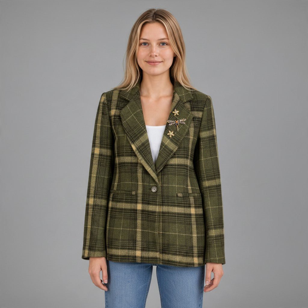 GIACCA CON SPILLE VICOLO - XE BLU Abbigliamento Donna