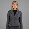 GIACCA CON VOLANT TENSIONE IN - XE BLU Abbigliamento Donna
