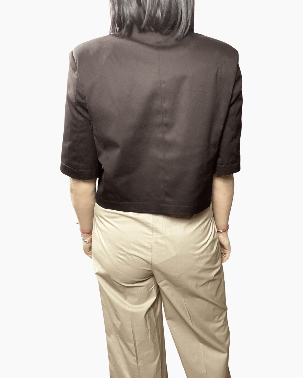 GIACCA IN COTONE ASIMMETRICA VICOLO - XE BLU ABBIGLIAMENTO