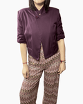 GIACCA IN COTONE ASIMMETRICA VICOLO - XE BLU ABBIGLIAMENTO