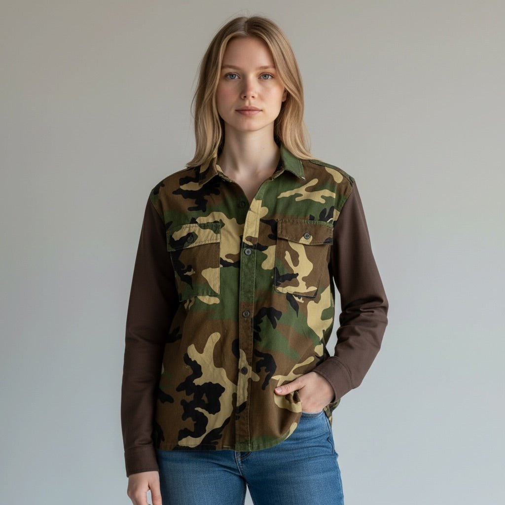 GIACCA MIMETICA CON INSERTI SUSY MIX - XE BLU Abbigliamento Donna