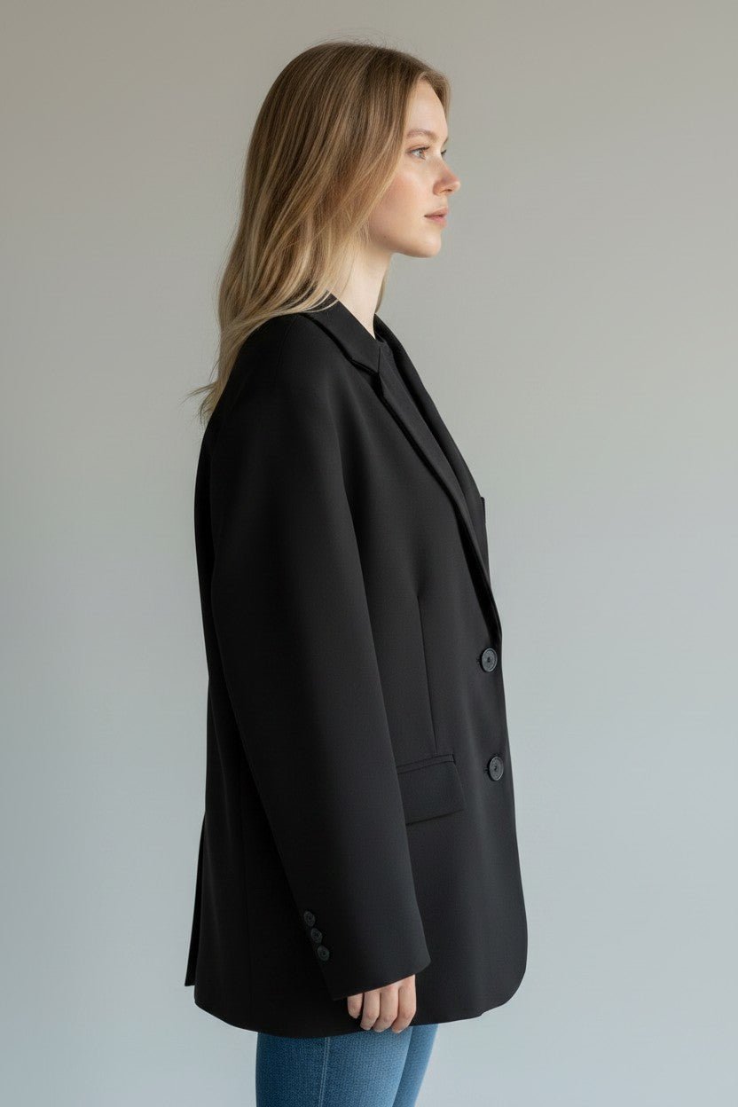 GIACCA OVERSIZE SUSY MIX - XE BLU Abbigliamento Donna