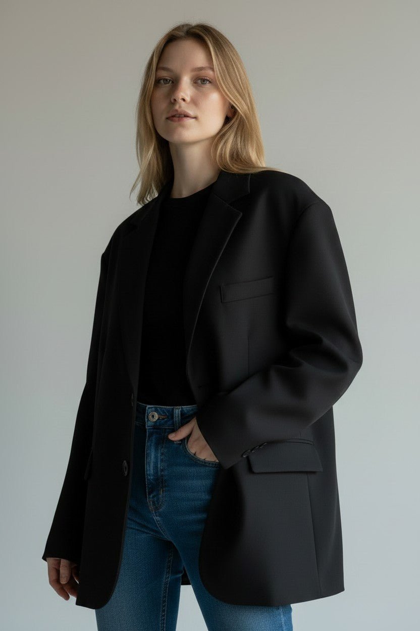 GIACCA OVERSIZE SUSY MIX - XE BLU Abbigliamento Donna