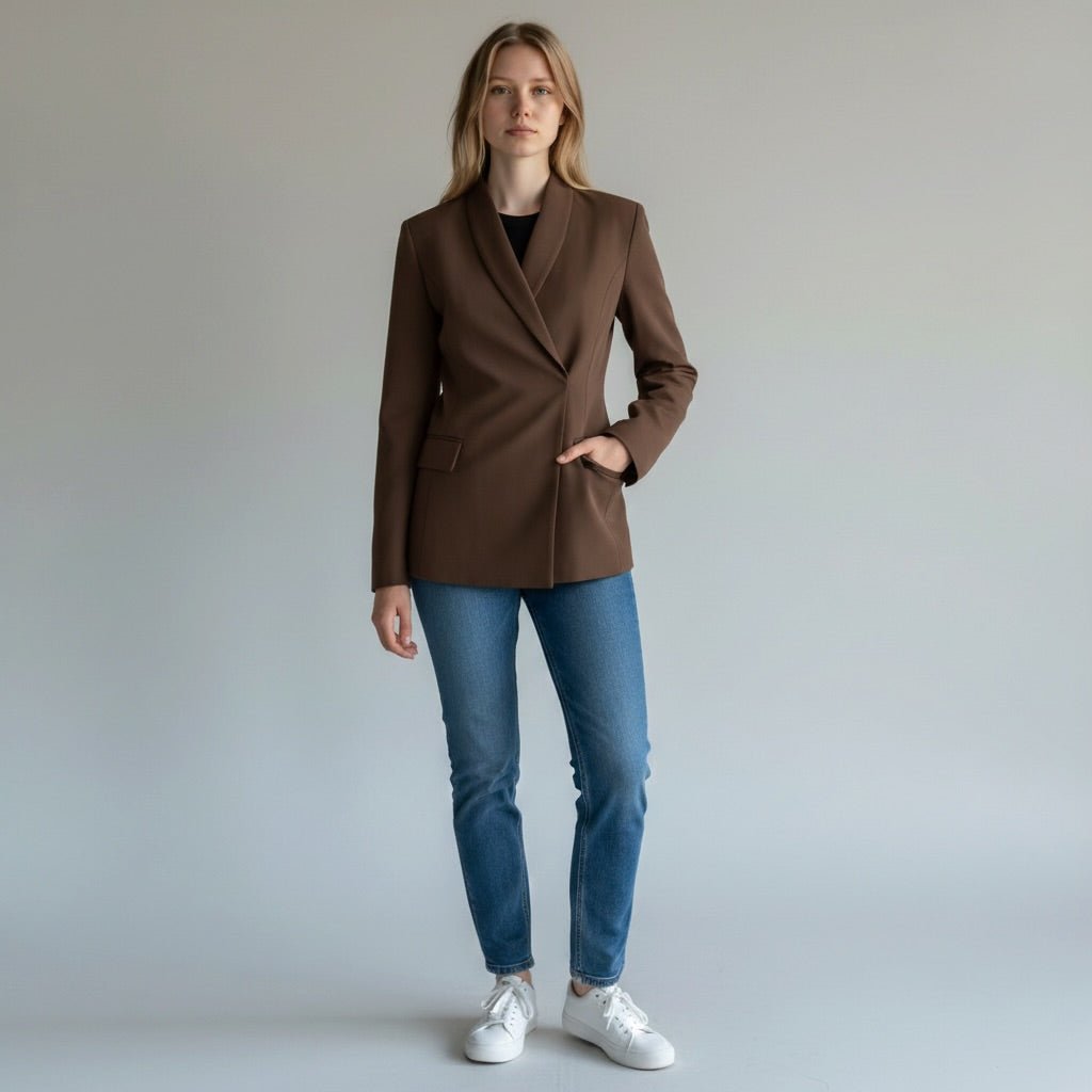 GIACCA SENZA COLLO SUSY MIX - XE BLU Abbigliamento Donna