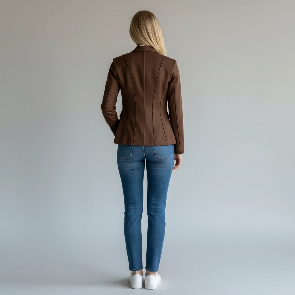 GIACCA SENZA COLLO SUSY MIX - XE BLU Abbigliamento Donna