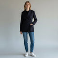 GIACCA SENZA COLLO SUSY MIX - XE BLU Abbigliamento Donna