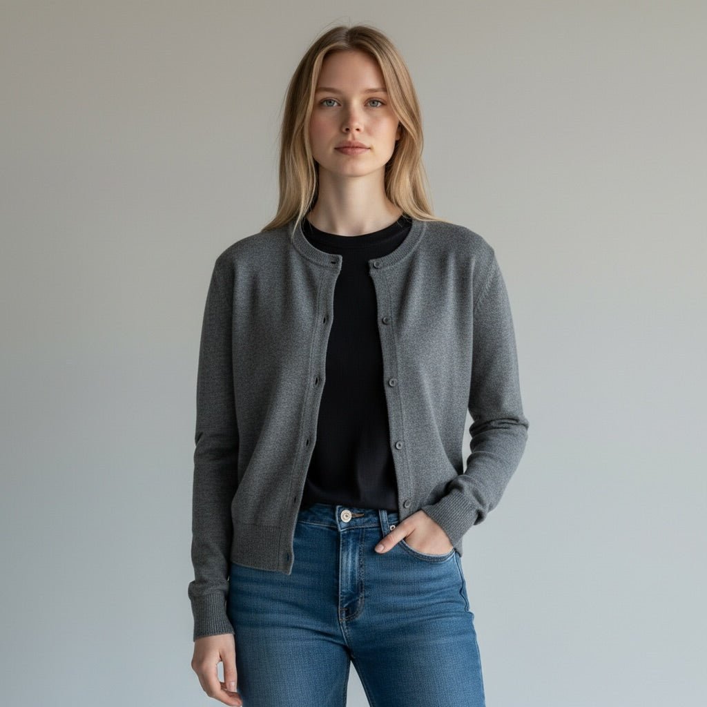 GIACCHINA COLLO A COREANA SUSY MIX - XE BLU Abbigliamento Donna