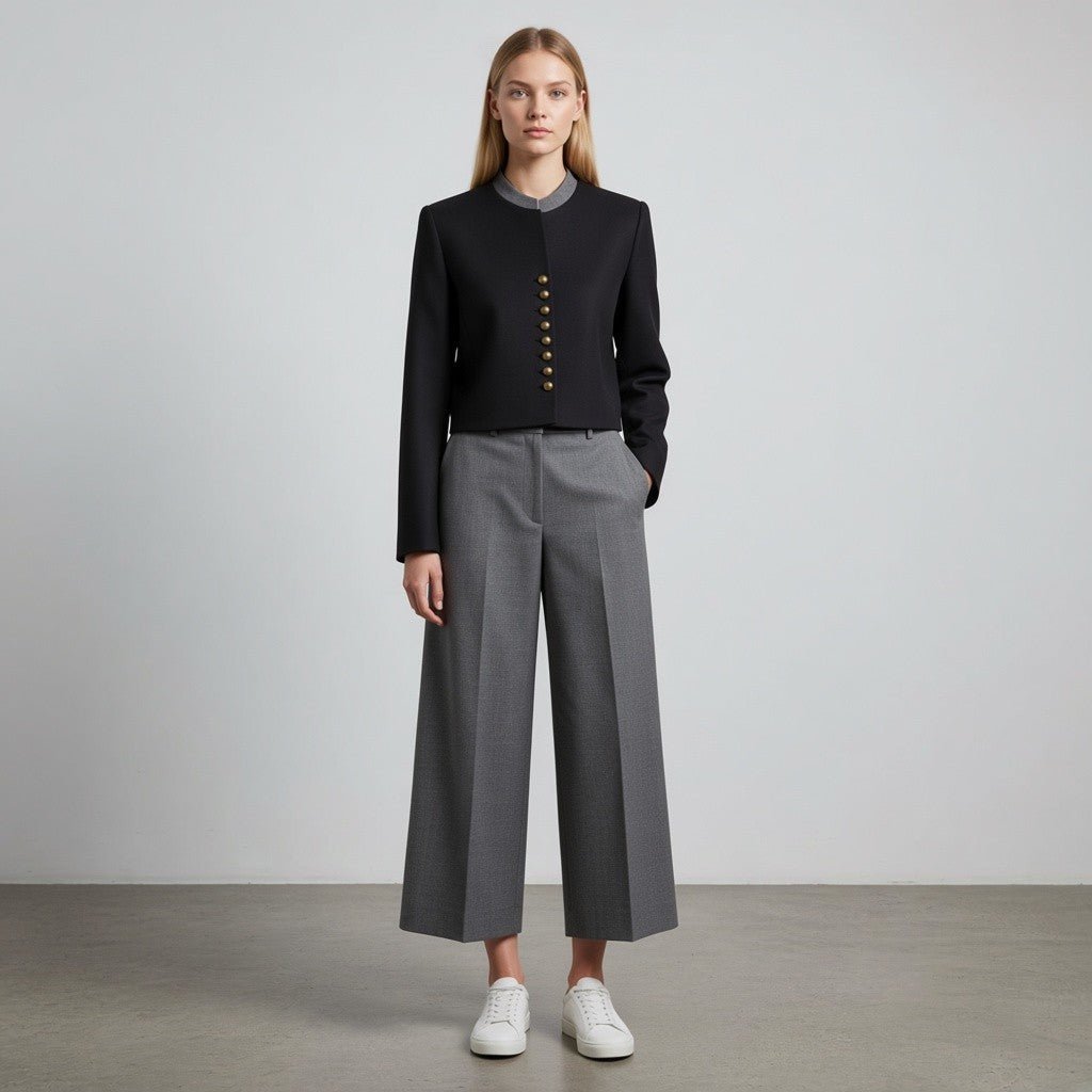 GIACCHINA CROPPED VICOLO - XE BLU Abbigliamento Donna