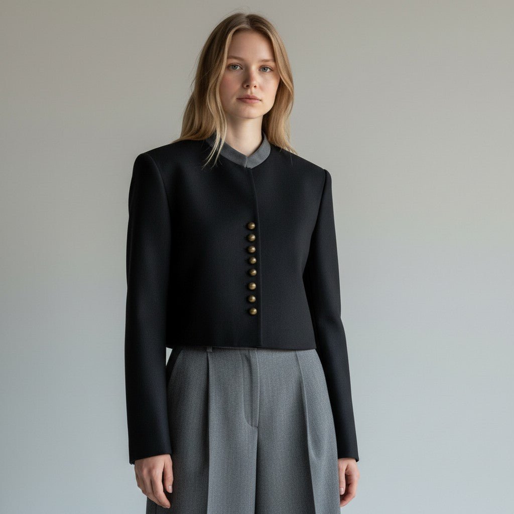 GIACCHINA CROPPED VICOLO - XE BLU Abbigliamento Donna