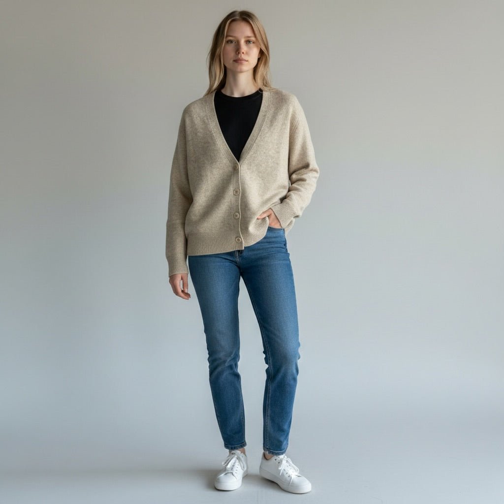 GIACCHINA IN PURA LANA SUSY MIX - XE BLU Abbigliamento Donna