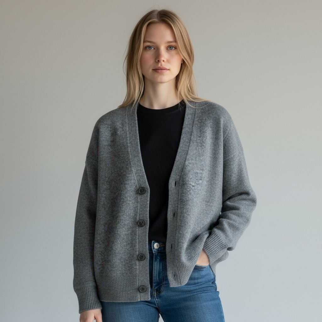 GIACCHINA IN PURA LANA SUSY MIX - XE BLU Abbigliamento Donna