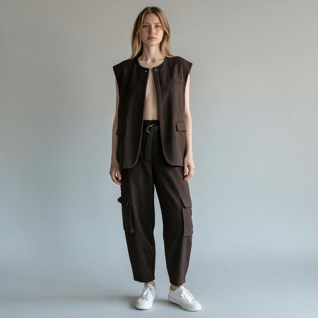 GILET COLLO COREANA SUSY MIX - XE BLU Abbigliamento Donna